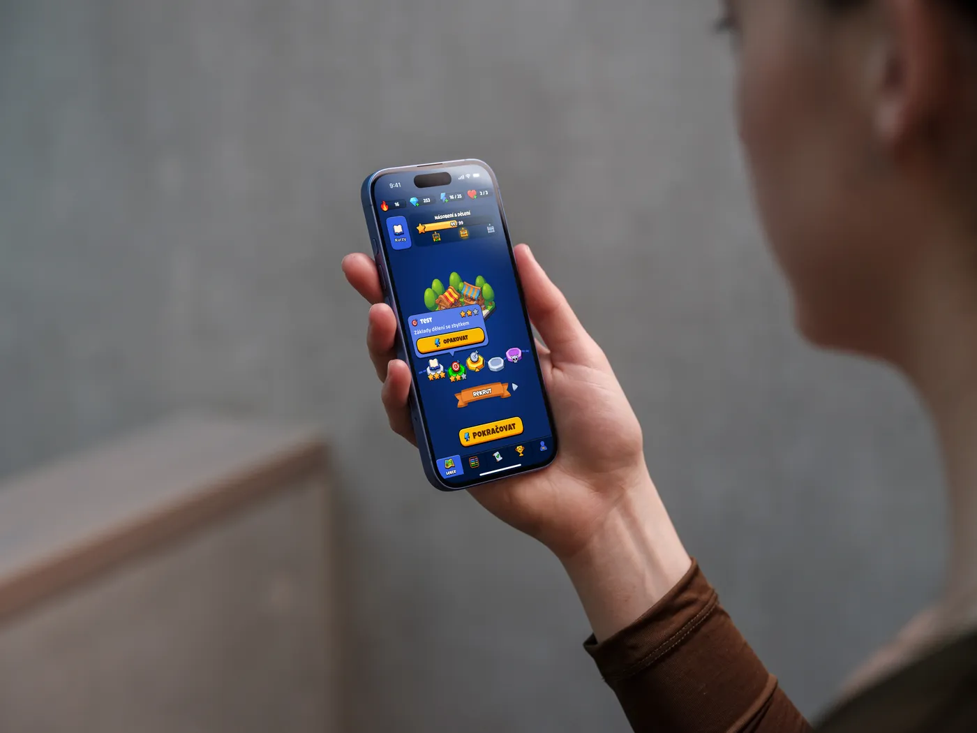 Ukázka mobilní aplikace od Aestio